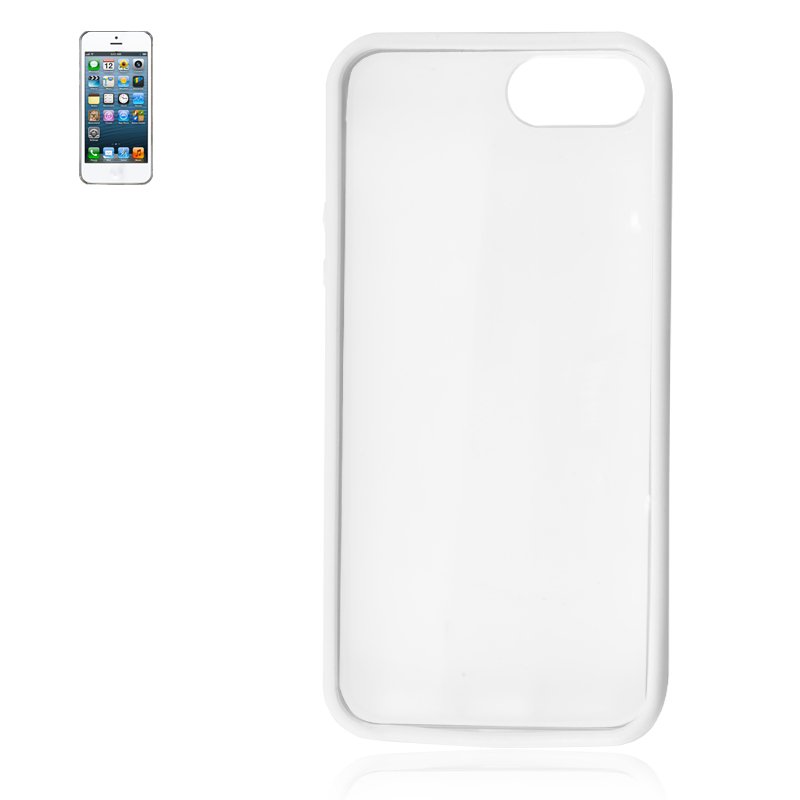 Clear Plastic Case for iPhone 5 White