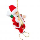 Climbing Santa Electric Toy Christmas Gift Novelty Doll Funny Toys For Children New Year Christmas Party Toy black-footed santa