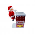 Climbing Santa Electric Toy Christmas Gift Novelty Doll Funny Toys For Children New Year Christmas Party Toy Santa climbing the chimney