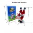 Climbing Santa Electric Toy Christmas Gift Novelty Doll Funny Toys For Children New Year Christmas Party Toy Golden footed Santa