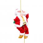Climbing Santa Electric Toy Christmas Gift Novelty Doll Funny Toys For Children New Year Christmas Party Toy Golden-footed Santa