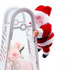 Climbing Santa Electric Toy Christmas Gift Novelty Doll Funny Toys For Children New Year Christmas Party Toy Double Ladder Santa