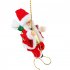 Climbing Santa Electric Toy Christmas Gift Novelty Doll Funny Toys For Children New Year Christmas Party Toy Four circle parachute santa