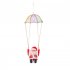 Climbing Santa Electric Toy Christmas Gift Novelty Doll Funny Toys For Children New Year Christmas Party Toy Four circle parachute santa