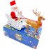Climbing Santa Electric Toy Christmas Gift Novelty Doll Funny Toys For Children New Year Christmas Party Toy Four circle parachute santa