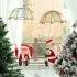 Climbing Santa Electric Toy Christmas Gift Novelty Doll Funny Toys For Children New Year Christmas Party Toy Four circle parachute santa