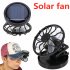 Clip on Hat Mini Clip Solar Sun Energy Power Panel Cell Cooling Fan Cooler  Square base