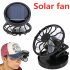 Clip on Hat Mini Clip Solar Sun Energy Power Panel Cell Cooling Fan Cooler  As shown