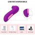 Clitoris Sucking Vibrator for Women Adorime Rechargeable Nipples Suction Stimulator Waterproof Adult Sex Toys purple