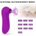 Clitoris Sucking Vibrator for Women Adorime Rechargeable Nipples Suction Stimulator Waterproof Adult Sex Toys purple