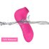 Clitoris Sucking Vibrator for Women Adorime Rechargeable Nipples Suction Stimulator Waterproof Adult Sex Toys rose Red