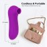 Clitoris Sucking Vibrator for Women Adorime Rechargeable Nipples Suction Stimulator Waterproof Adult Sex Toys rose Red