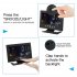 Clock Radio  Alarm Clock With Large Color Voice Controlled Touch Screen  USB Cable  Humidity Test  5 in 1 Meteorological Station For Bedroom  Living Room Black 