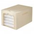 Clothes Storage Bins  Large Storage Bags With Zipper  Transparent Window  Metal Frame  Durable Handle Foldable Closet Sweaters Organizers For Bed Sheets  Clothi