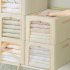 Clothes Storage Bins  Large Storage Bags With Zipper  Transparent Window  Metal Frame  Durable Handle Foldable Closet Sweaters Organizers For Bed Sheets  Clothi