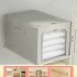 Clothes Storage Bins  Large Storage Bags With Zipper  Transparent Window  Metal Frame  Durable Handle Foldable Closet Sweaters Organizers For Bed Sheets  Clothi