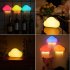 Cloud LED Night Light 7 color Room Emergency Lamp for Corridor Bedroom Garage USB AA Battery Dual Power Supply blue