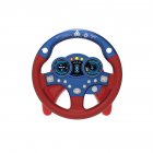 Co-pilot Steering Wheel Toys With Base Children Simulation Driving Early Educational Toys Gifts For Boys Girls blue steering wheel