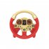 Co pilot Steering Wheel Toys With Base Children Simulation Driving Early Educational Toys Gifts For Boys Girls golden steering wheel