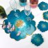 Coasters Silicone Molds Flowers Tray Cup Mat Mold for DIY Crafts Table Decoration