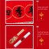 Coated Paper Household Spring  Festival  Couplets  Set Fu Character Wall Stickers Chinese New Year Party Supplies Decoration Safe all year