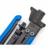 Coax Cable Crimper Coaxial Cable Pliers Compression Tool Adjustable Screw Head Pliers Crimping Tool For Coax RG59 RG6 F Connectors 2807 blue