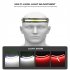 Cob Led Headlight Built in 700mAh Battery Type c Rechargeable Headlamp Night Running Light With Reflective Strips green