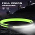 Cob Led Headlight Built in 700mAh Battery Type c Rechargeable Headlamp Night Running Light With Reflective Strips green