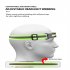 Cob Led Headlight Built in 700mAh Battery Type c Rechargeable Headlamp Night Running Light With Reflective Strips green