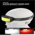 Cob Led Headlight Built in 1000mah Battery Portable Type c Rechargeable Head mounted Flashlight Torch