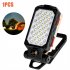 Cob Led Work Light 4 Brightness Adjustable High Brightness Usb Rechargeable Magnetic Camping Lamp Torch W598B 28LED