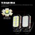 Cob Led Work Light 4 Brightness Adjustable High Brightness Usb Rechargeable Magnetic Camping Lamp Torch W598B 28LED