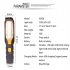 Cob Work Light 4 Modes Usb Charging Car Maintenance Light Camping Lamp with Magnet battery version