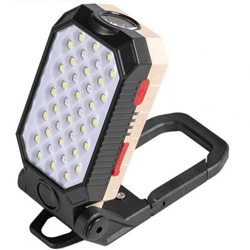 Cob Work Light With Strong Magnet 4 Lighting Modes Usb Rechargeable Multi-Function Maintenance Flashlight For Night Camping Emergency Repair Large 28cob