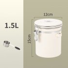 Coffee Canister Coffee Storage Airtight Canister With Measuring Spoon CO2 Release Valve Silicone Rubber Sealing Strip Coffee Canister