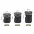 Coffee Canister Coffee Storage Airtight Canister With Measuring Spoon CO2 Release Valve Silicone Rubber Sealing Strip Coffee Canister For Beans Sugar 1 8L White