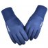 Cold proof Gloves Windproof Ski Anti Slip Winter Gloves Cycling Fluff Warm Gloves For Touchscreen blue One size