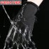 Cold proof Ski Gloves Waterproof Windproof Anti Slip Winter Gloves Cycling Fluff Warm Gloves For Touchscreen black XXL