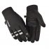 Cold proof Ski Gloves Anti Slip Winter Reflective Windproof Gloves Cycling Fluff Warm Gloves For Touchscreen gray XL