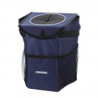US Collapsible Car Trash <span style='color:#F7840C'>Bag</span> Premium Leak Proof with Lid And Side Mesh Pockets Adjustable Strap Fits to Headrest or Door Handle