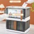 Collapsible Closet Organizer Home Storage Essentials  Stackable Storage Box With Wheels  Folding Dorm Storage Bins With Lids And Door  For Home Bedroom Office t