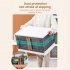 Collapsible Closet Organizer Home Storage Essentials  Stackable Storage Box With Wheels  Folding Dorm Storage Bins With Lids And Door  For Home Bedroom Office t