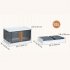 Collapsible Closet Organizer Home Storage Essentials  Stackable Storage Box With Wheels  Folding Dorm Storage Bins With Lids And Door  For Home Bedroom Office t