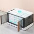Collapsible Closet Organizer Home Storage Essentials  Stackable Storage Box With Wheels  Folding Dorm Storage Bins With Lids And Door  For Home Bedroom Office t
