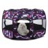 Collapsible Pet Octagonal Tent Pet Octagonal Fence Oxford Cloth Pet Octagonal Cage Cat Dog Cage Pet   Pink camouflage S