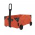 Collapsible Utility Cart Foldable Wagon Cart With Wheels Multi Purpose DIY Car Tissue Box Outdoor Utility Wagon For Garden Picnic BBQ Party ArmyGreen