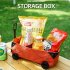 Collapsible Utility Cart Foldable Wagon Cart With Wheels Multi Purpose DIY Car Tissue Box Outdoor Utility Wagon For Garden Picnic BBQ Party ArmyGreen