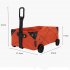 Collapsible Utility Cart Foldable Wagon Cart With Wheels Multi Purpose DIY Car Tissue Box Outdoor Utility Wagon For Garden Picnic BBQ Party ArmyGreen