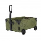 Collapsible Utility Cart Foldable Wagon Cart With Wheels Multi-Purpose DIY Car Tissue Box Outdoor Utility Wagon For Garden Picnic BBQ Party ArmyGreen