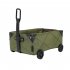 Collapsible Utility Cart Foldable Wagon Cart With Wheels Multi Purpose DIY Car Tissue Box Outdoor Utility Wagon For Garden Picnic BBQ Party ArmyGreen